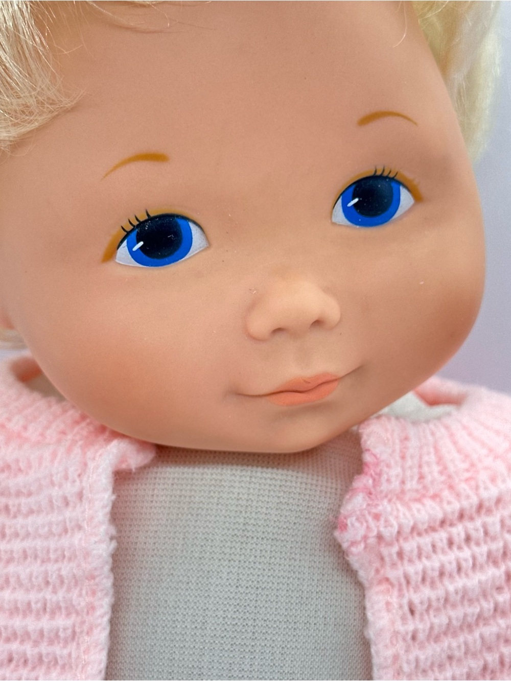 Vintage 1977 Fisher Price My Baby Beth #209 Doll Baby Toy with Pink Sweater READ - Picture 2 of 16